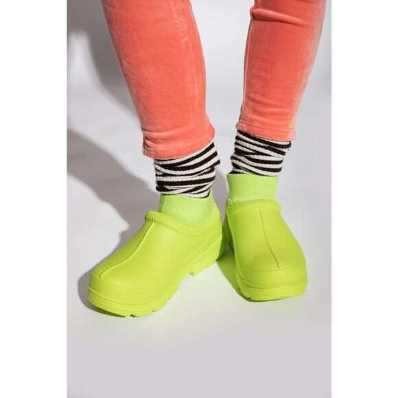 UGG Tasman X Rain Boots Flat Booties Clogs with Removable Sock Key Lime US 9 - Picture 1 of 7